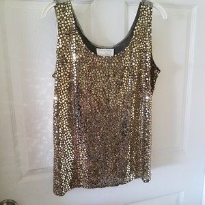Periphery Glitzy metallic gold  top